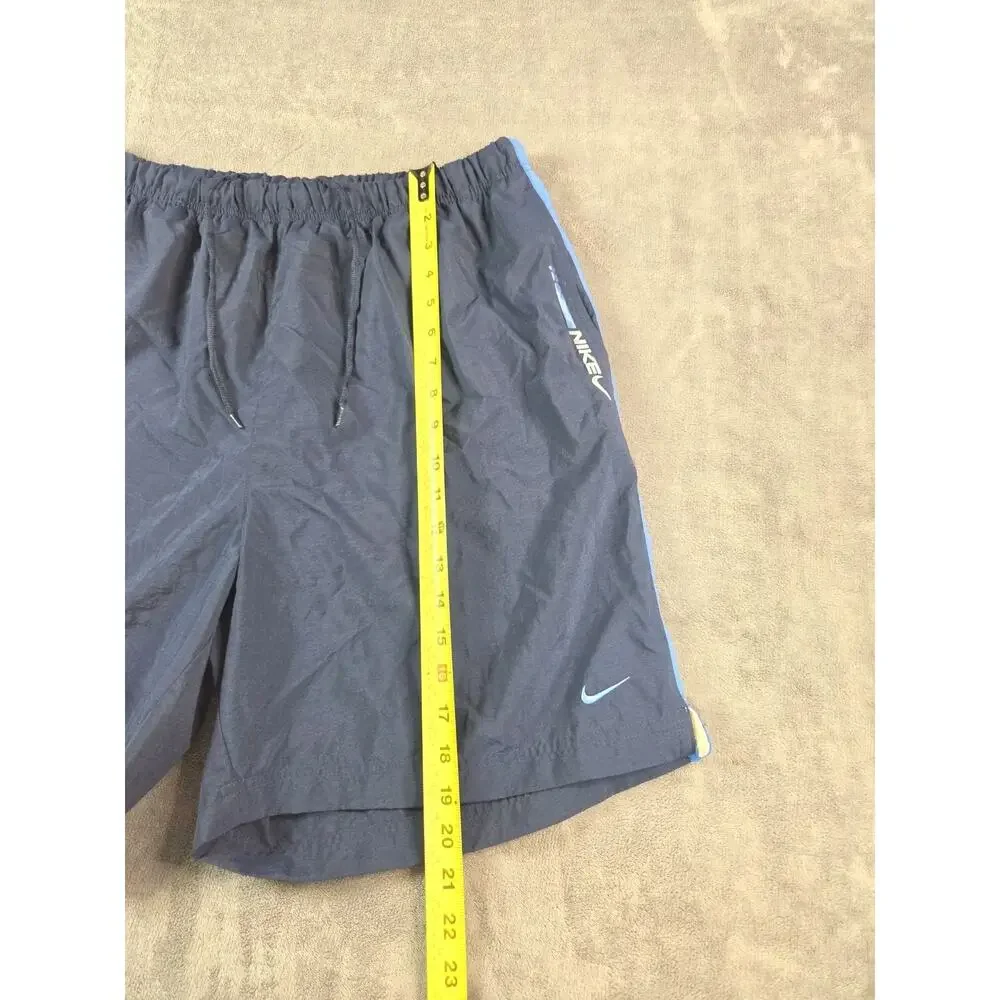 Nike Shorts Mens Sz XL Blue Athletic Colorblock Elastic Waist Pockets Y2K C36-13